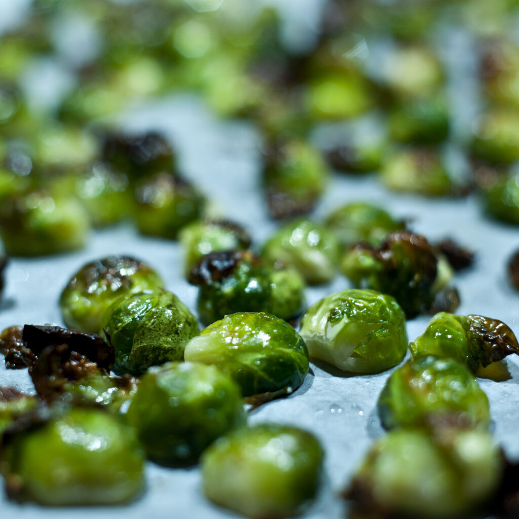 Perfectly roasted Brussel Sprouts