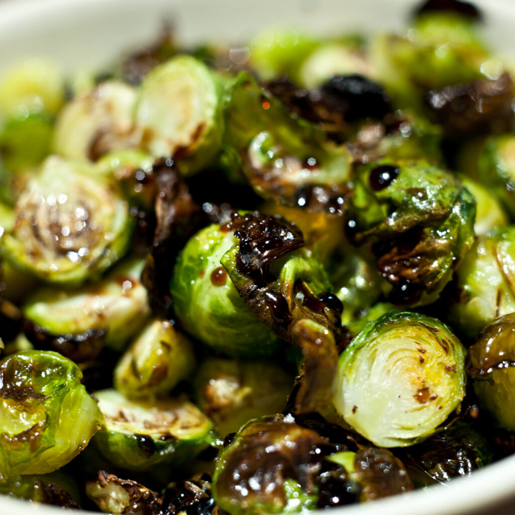 Perfectly roasted Brussel Sprouts