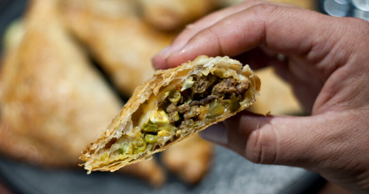 Delicious mini beef pies from Surinam