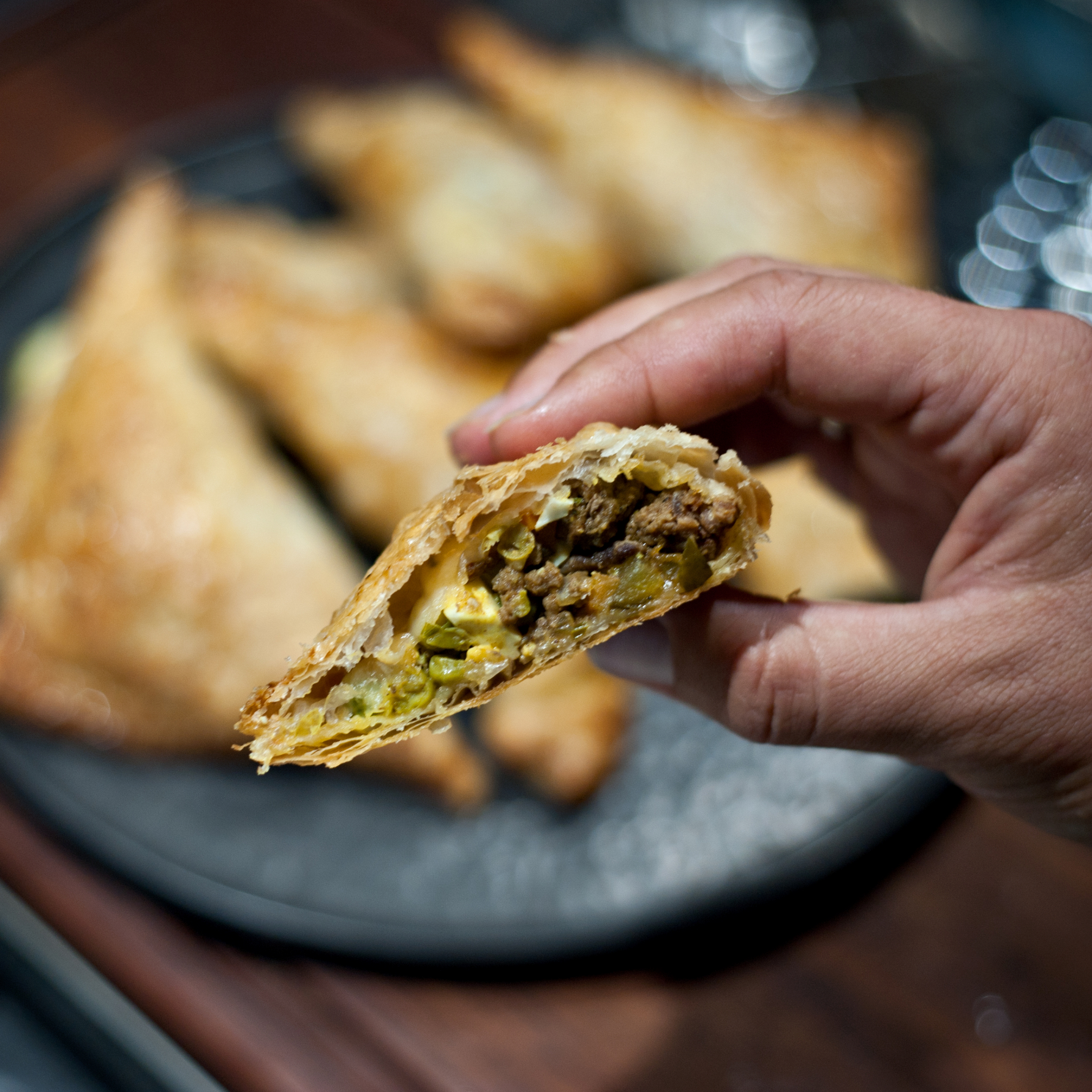 Delicious mini beef pies from Surinam